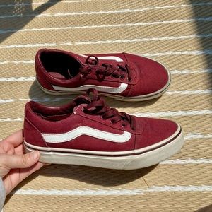 Maroon vans